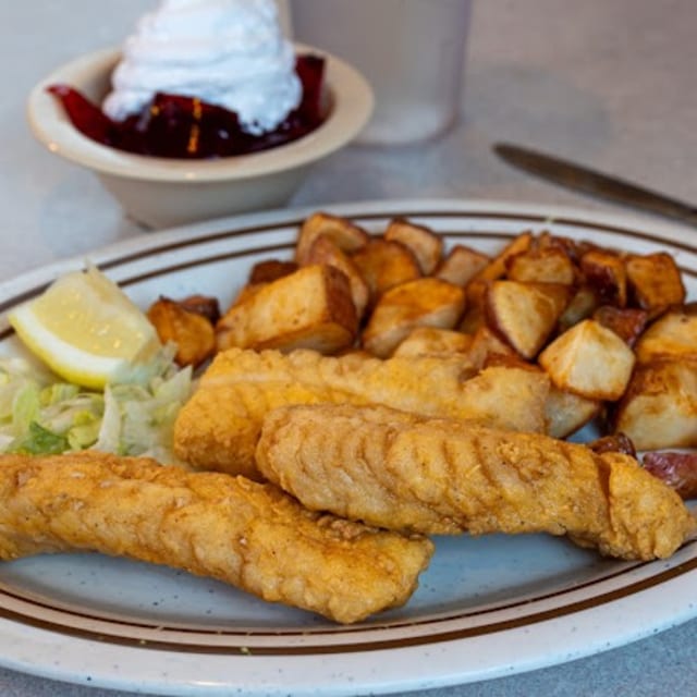 Battered Cod.